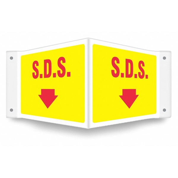 Safety Sign, 8 inx18 in, PETG