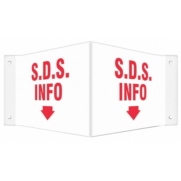 Safety Sign, 8 inx18 in, PETG
