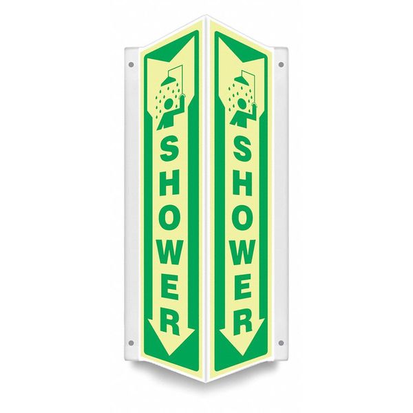 High Visibility Safety Sign, 7-1/2