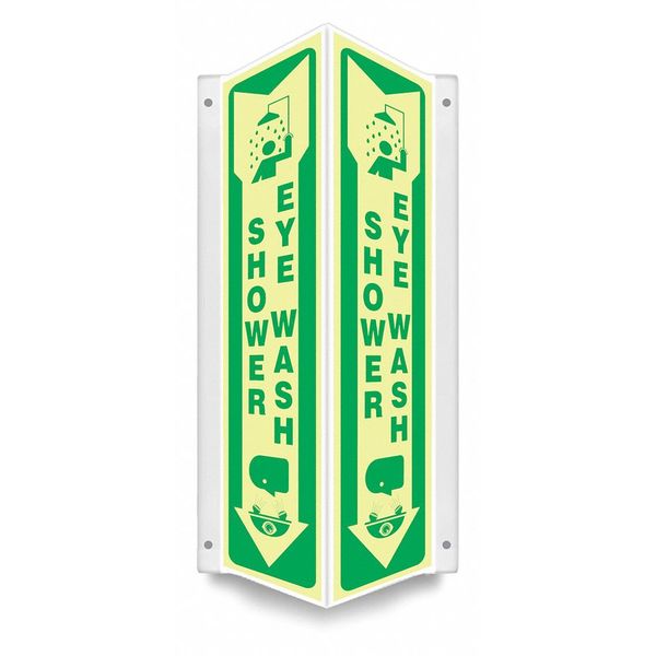High Visibility Safety Sign, 7-1/2