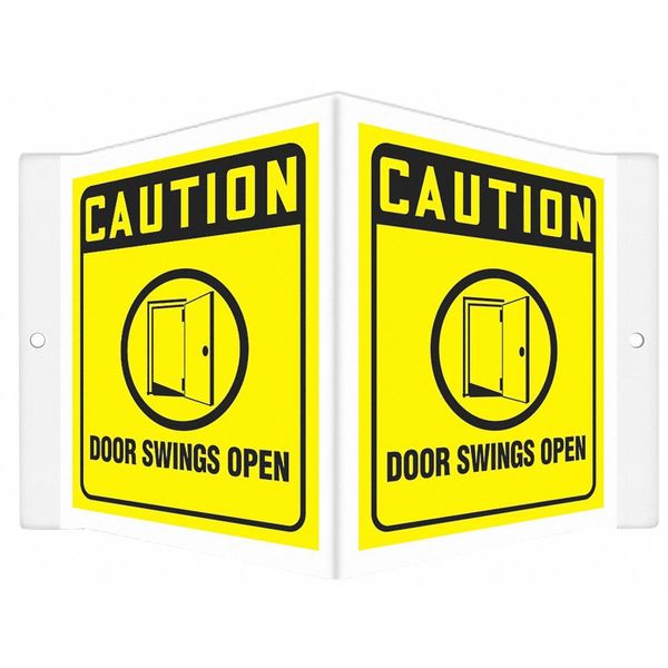 High Visibility Safety Sign, 8-1/2
