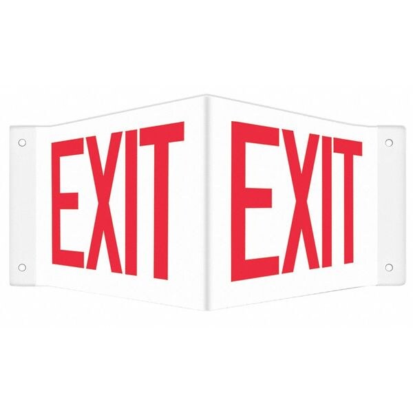 Safety Sign, 8 in x 18 in, PETG