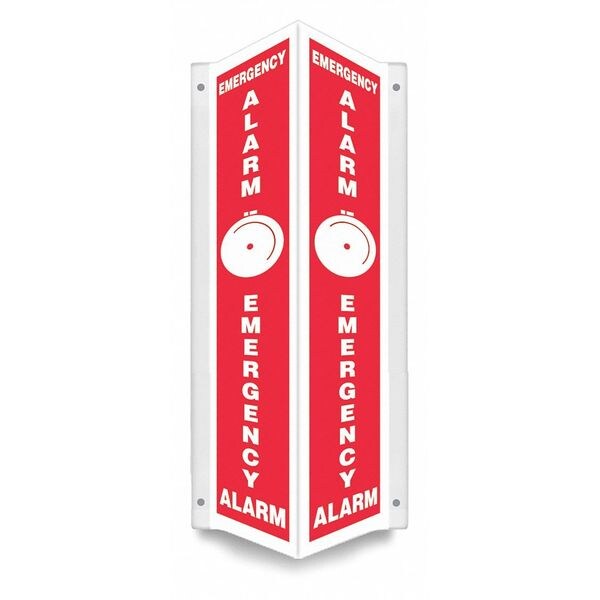 High Visibility Safety Sign, 7-1/2