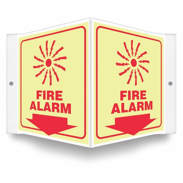 High Visibility Safety Sign, 8-1/2