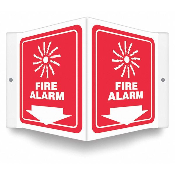 High Visibility Safety Sign, 8-1/2