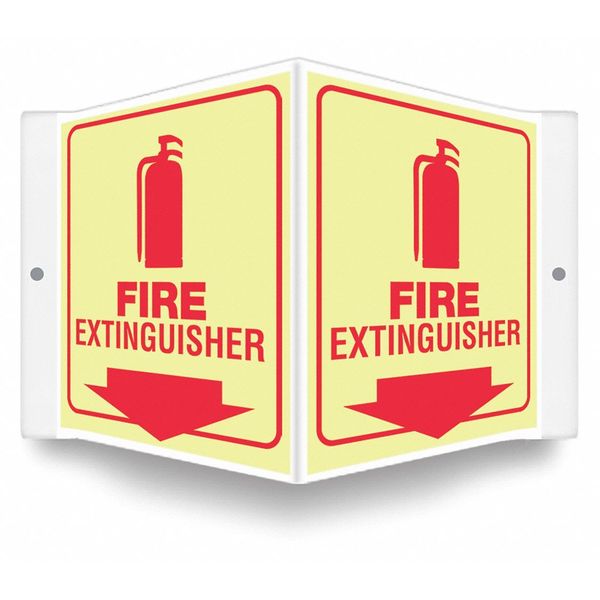 High Visibility Safety Sign, 8-1/2