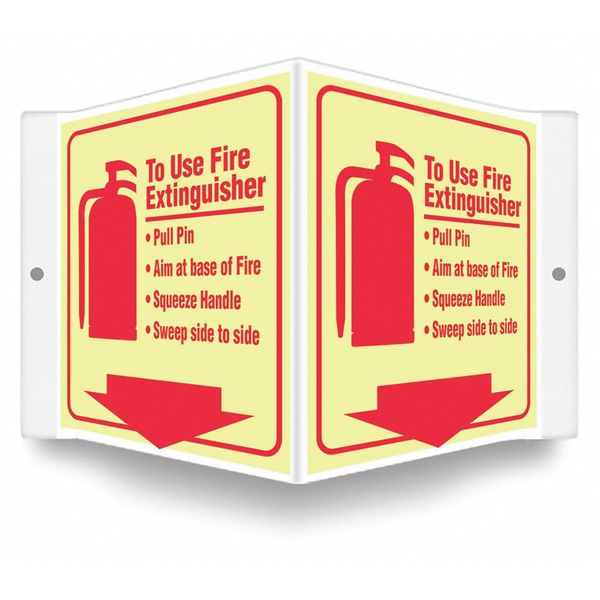 High Visibility Safety Sign, 8-1/2