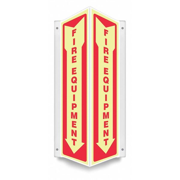 High Visibility Safety Sign, 7-1/2