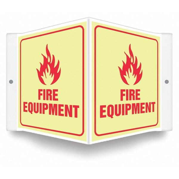 High Visibility Safety Sign, 8-1/2