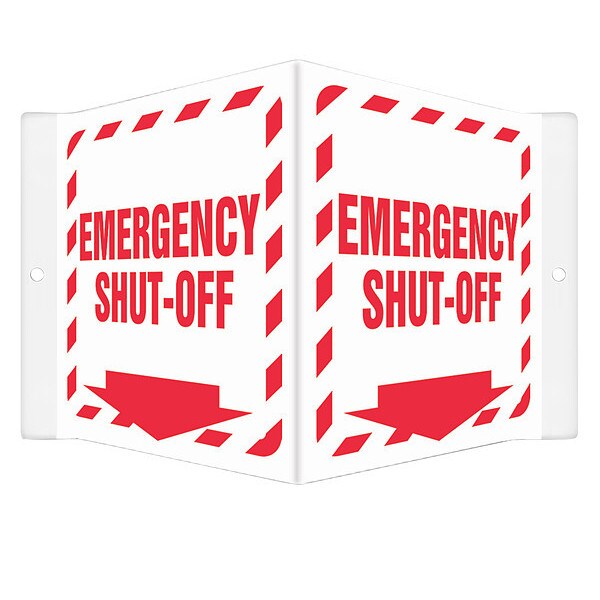 High Visibility Safety Sign, 8-1/2