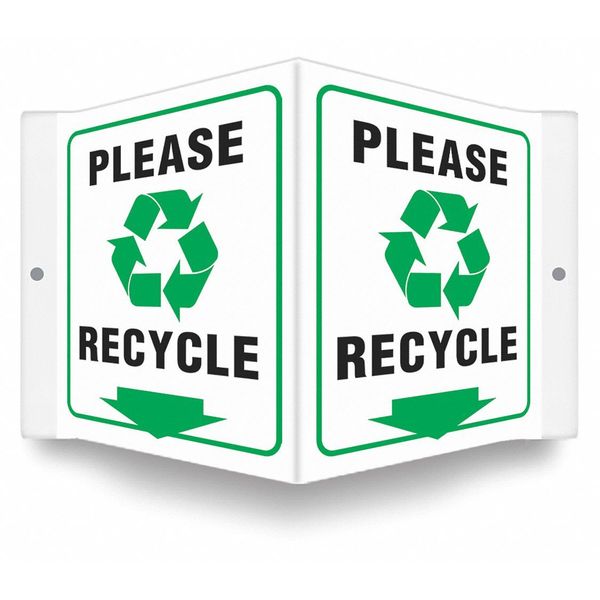 High Visibility Safety Sign, 8-1/2
