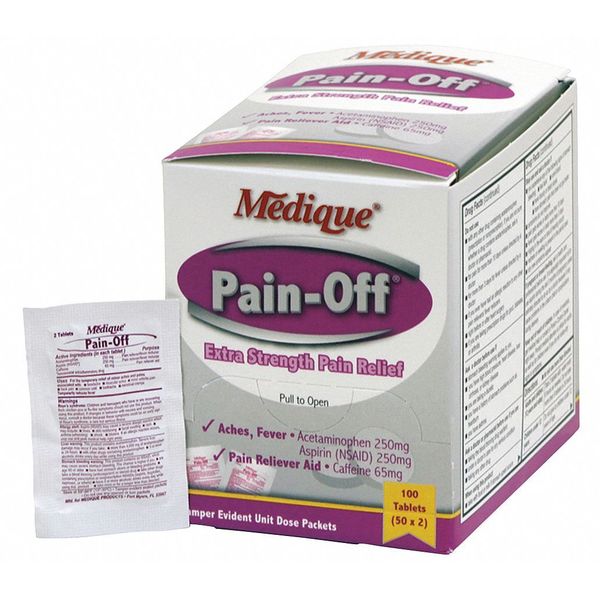 Pain Relief, Tablet, 565mg Size, PK100