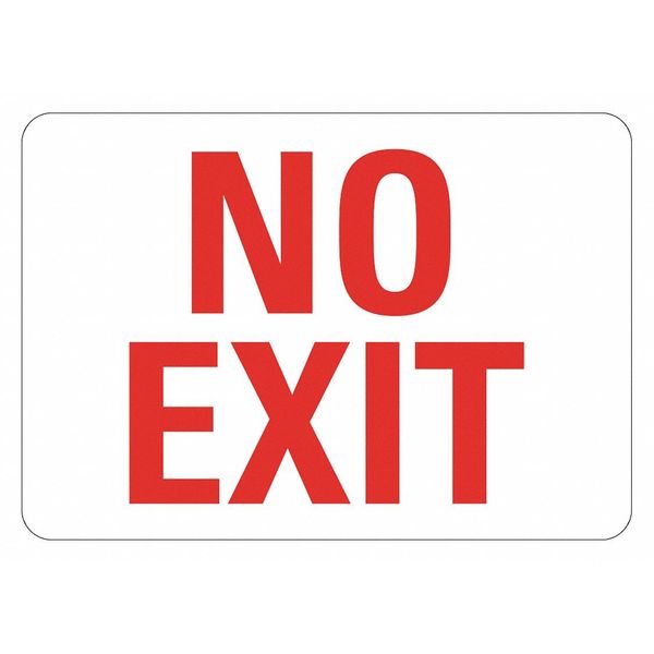 Aluminum Exit & Entrance Sign, 10x14in