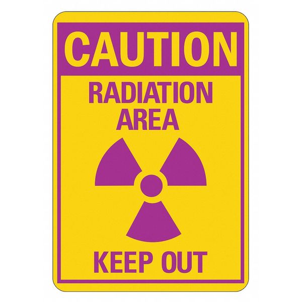 Security Sign, 14 in Height, 10 in Width, Aluminum, Vertical Rectangle, English