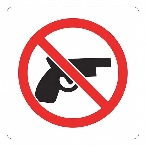 Security Sign, 9 in Height, 9 in Width, Reflective Sheeting, Square, English