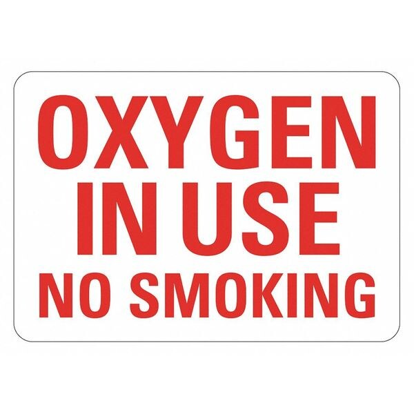 Office and Facility Sign, 7 in Height, 10 in Width, Reflective Sheeting, Vertical Rectangle