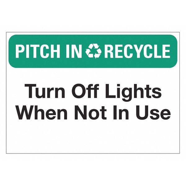 Office and Facility Sign, 5 in Height, 3 1/2 in Width, Non-PVC Polymer, Vertical Rectangle, English