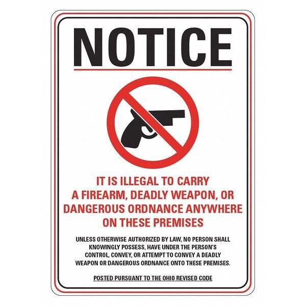 Security Sign, 14 in H, 10 in W, Plastic, Vertical Rectangle, English, LCU1-2002-NP_10x14