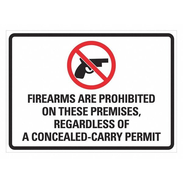 Security Sign, 5 in H, 7 in W, Polyester, Horizontal Rectangle, English, 400028