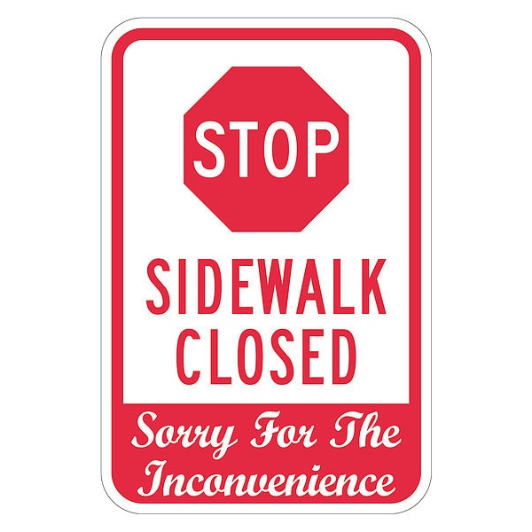 Stop Look Before Exiting Sign, 12