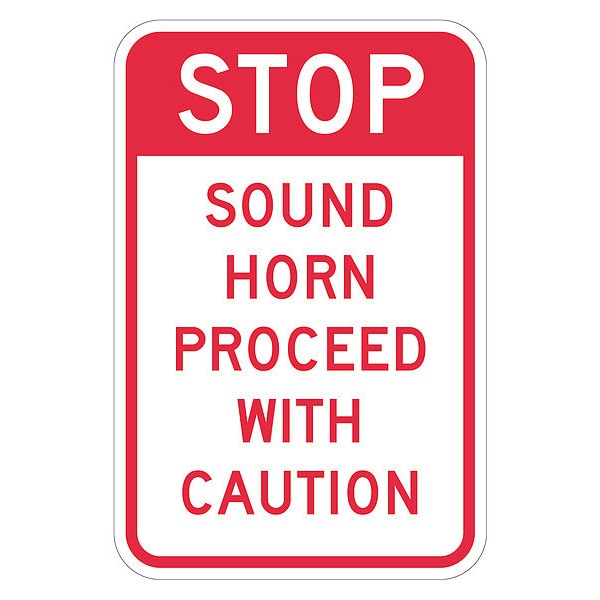 Stop Sound Horn Sign, 12