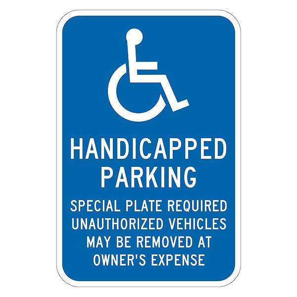 ADA Handicapped Parking Sign, 18