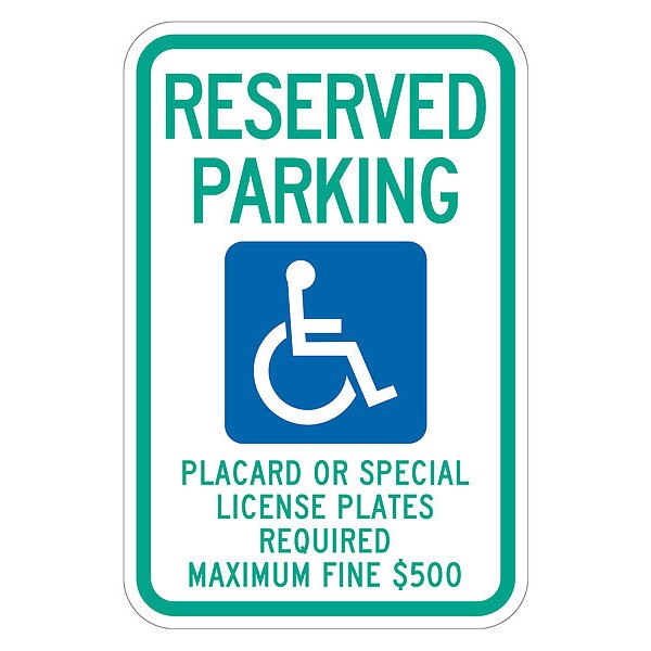 ADA Handicapped Parking Sign, 18
