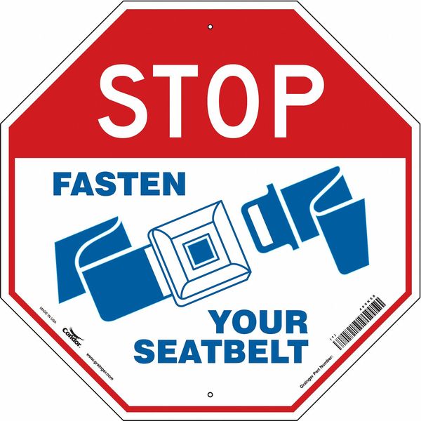 Stop Fasten Seatbelt Sign, 24