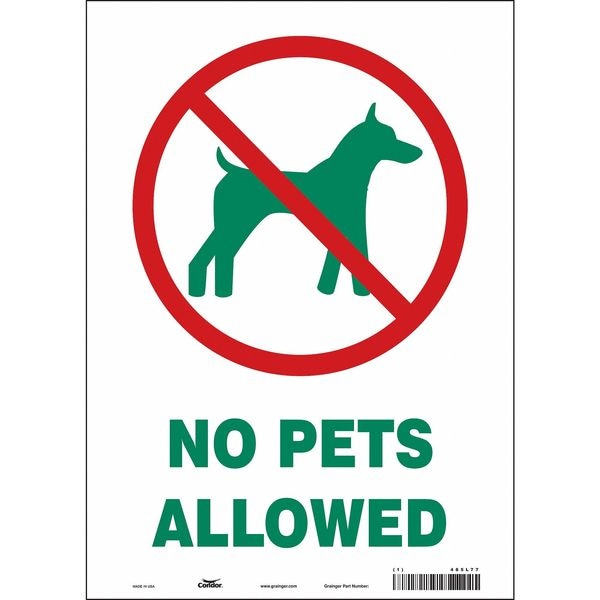 Safety Sign, 14 in Height, 10 in Width, Vinyl, Vertical Rectangle, English, 485L77