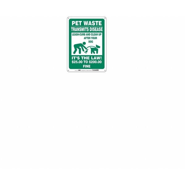 Safety Sign, 14 in Height, 10 in Width, Polyethylene, Vertical Rectangle, English, 485L27