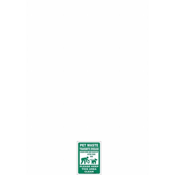 Safety Sign, 14 in Height, 10 in Width, Vinyl, Vertical Rectangle, English, 485L40