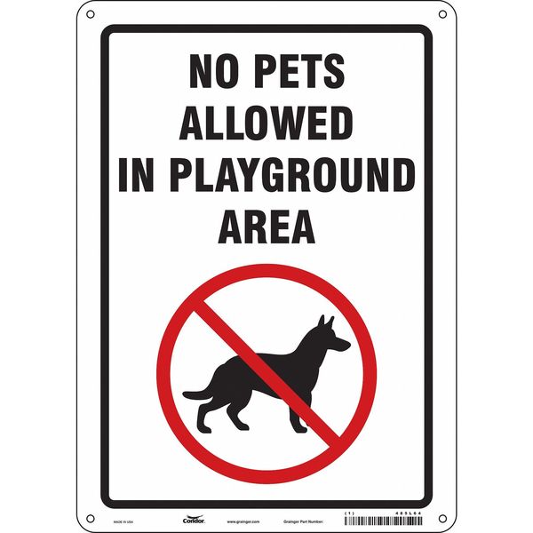Safety Sign, 14 in Height, 10 in Width, Polyethylene, Vertical Rectangle, English, 485L64