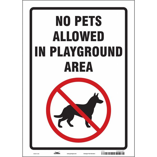 Safety Sign, 14 in Height, 10 in Width, Vinyl, Vertical Rectangle, English, 485L67