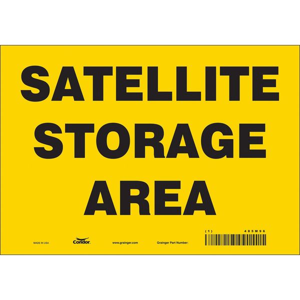 Safety Sign, 7 in Height, 10 in Width, Vinyl, Vertical Rectangle, English, 485M96