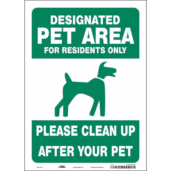 Safety Sign, 14 in Height, 10 in Width, Vinyl, Vertical Rectangle, English, 485M08