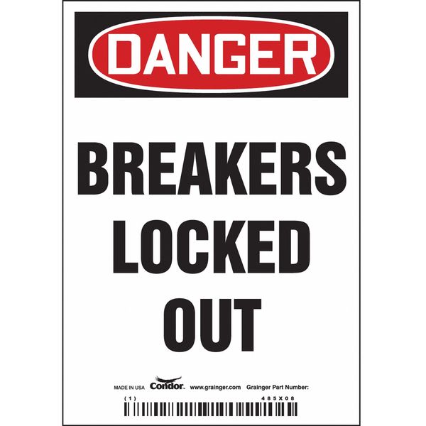 Lockout Sign, 3-1/2