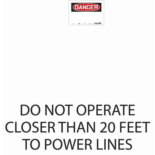 Safety Sign, 7 in Height, 10 in Width, Vinyl, Vertical Rectangle, English, 485Y87