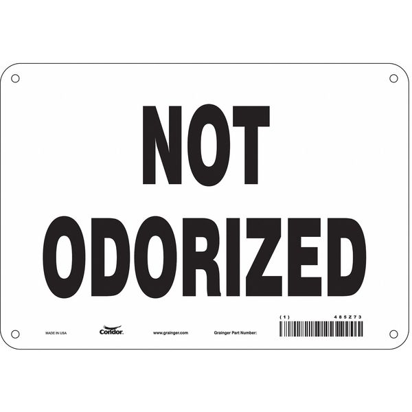 Safety Sign, 7 in Height, 10 in Width, Polyethylene, Vertical Rectangle, English, 485Z73