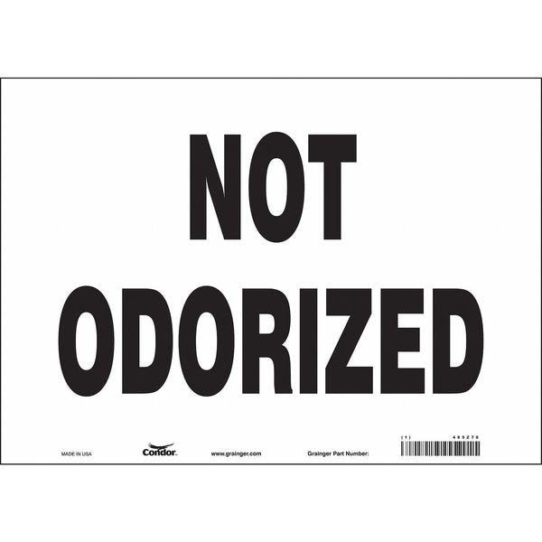 Safety Sign, 10 in Height, 14 in Width, Vinyl, Horizontal Rectangle, English, 485Z76