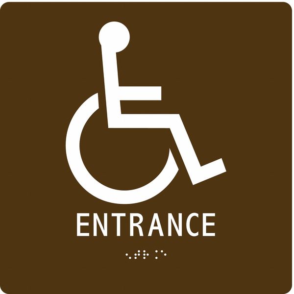 Safety Sign, 8 in H, 8 in W, Modified Acrylic, Square, English, 486G54