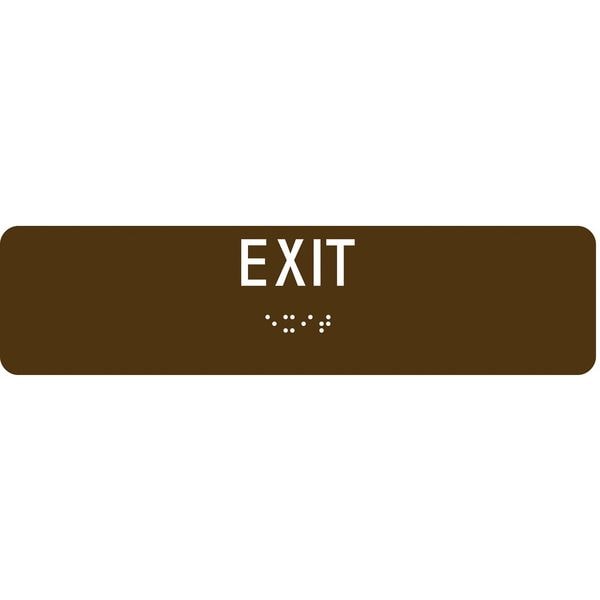 Braille Exit Sign, English, 8