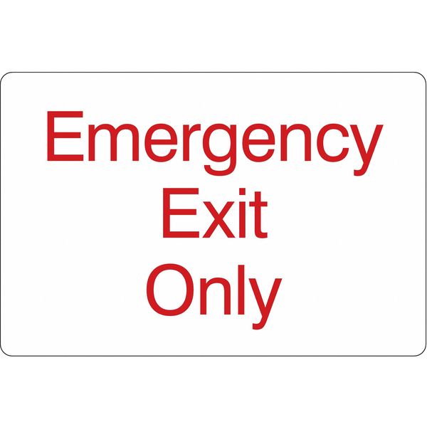 Emergency Exit Sign, English, 9