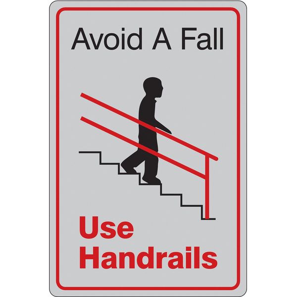 Facility Sign, 9 in Height, 6 in Width, Acrylic, Vertical Rectangle, English