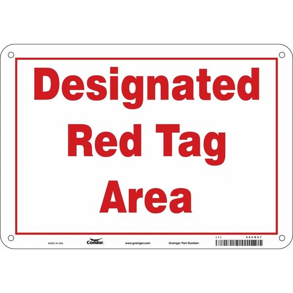 Safety Sign, 7 in Height, 10 in Width, Polyethylene, Vertical Rectangle, English, 486N67