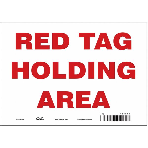 Safety Sign, 7 in Height, 10 in Width, Vinyl, Vertical Rectangle, English, 486P15