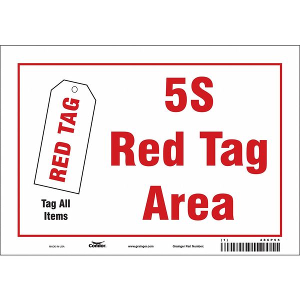 Safety Sign, 7 in Height, 10 in Width, Vinyl, Vertical Rectangle, English, 486P55
