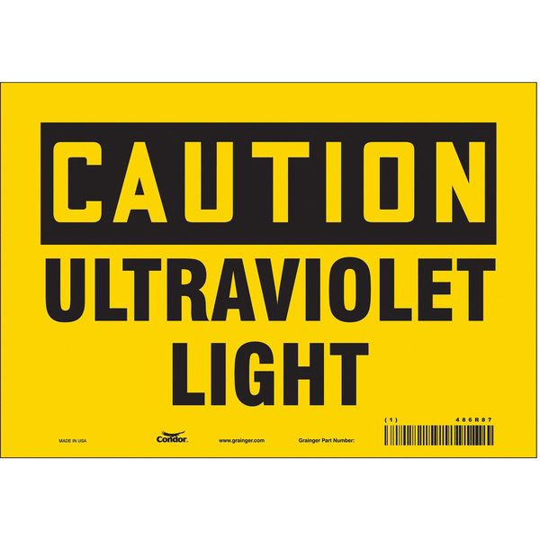 Safety Sign, 7 in Height, 10 in Width, Vinyl, Vertical Rectangle, English, 486R87