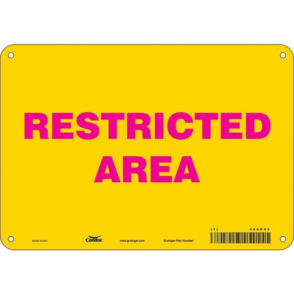 Safety Sign, 7 in Height, 10 in Width, Vinyl, Vertical Rectangle, English, 486R63