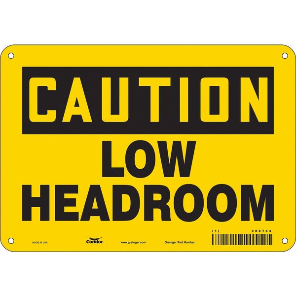 Safety Sign, 7 in Height, 10 in Width, Polyethylene, Vertical Rectangle, English, 486T44