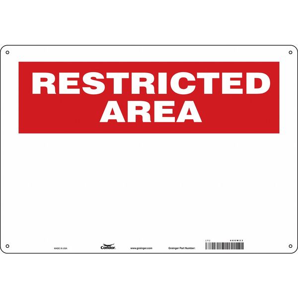 Restricted Area Sign, 20